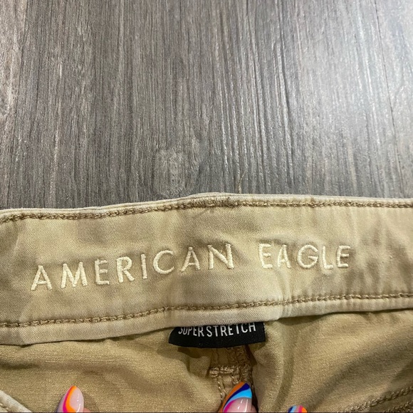khaki color american eagle skinny jeans - Picture 2 of 6